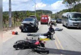 Mulher morre em acidente entre carro e motocicleta no Benedito Bentes, em Maceió