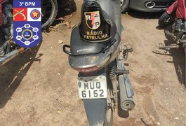 Polícia recupera moto roubada em Arapiraca