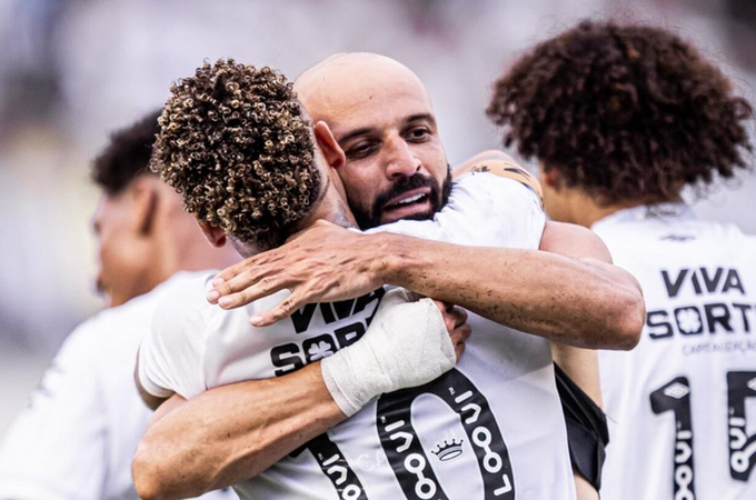 Santos vence o Cruzeiro por 3 a 0 e garante vaga na Sul-Americana