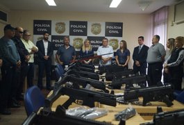 Polícia Civil de Alagoas faz entrega de armas longas a unidades policiais