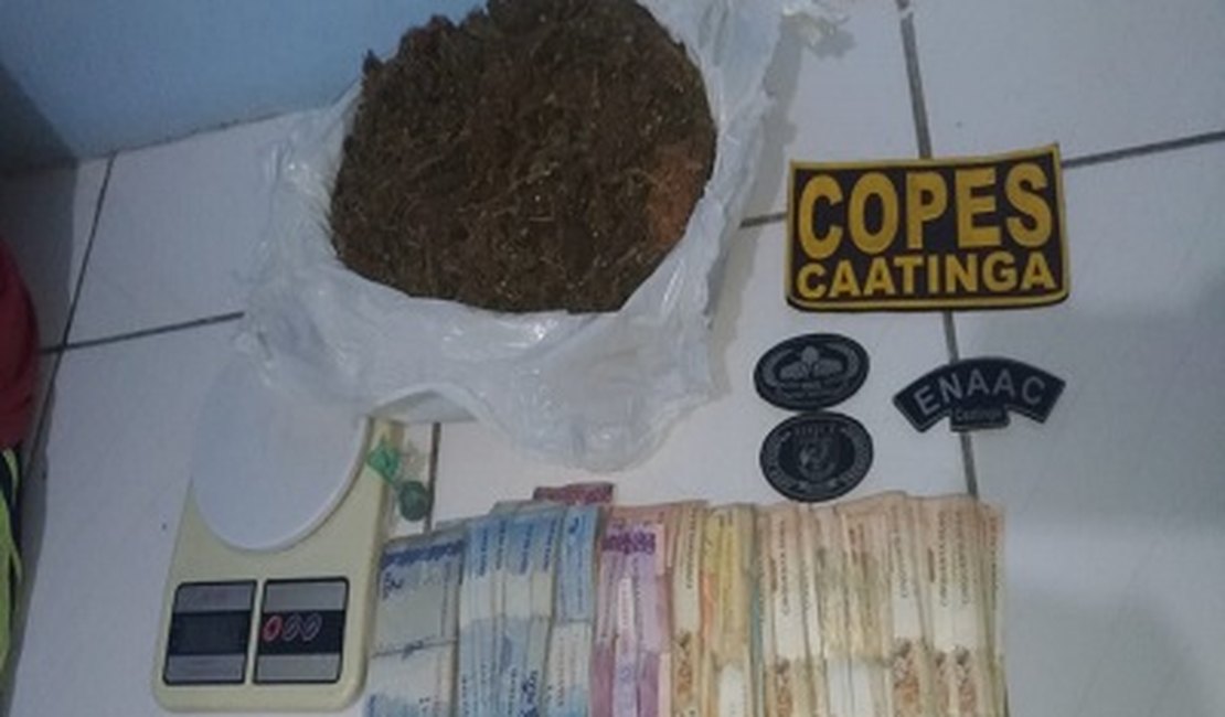 COPES registra apreensões de drogas nas cidades de Piranhas e Olho d’Água do Casado