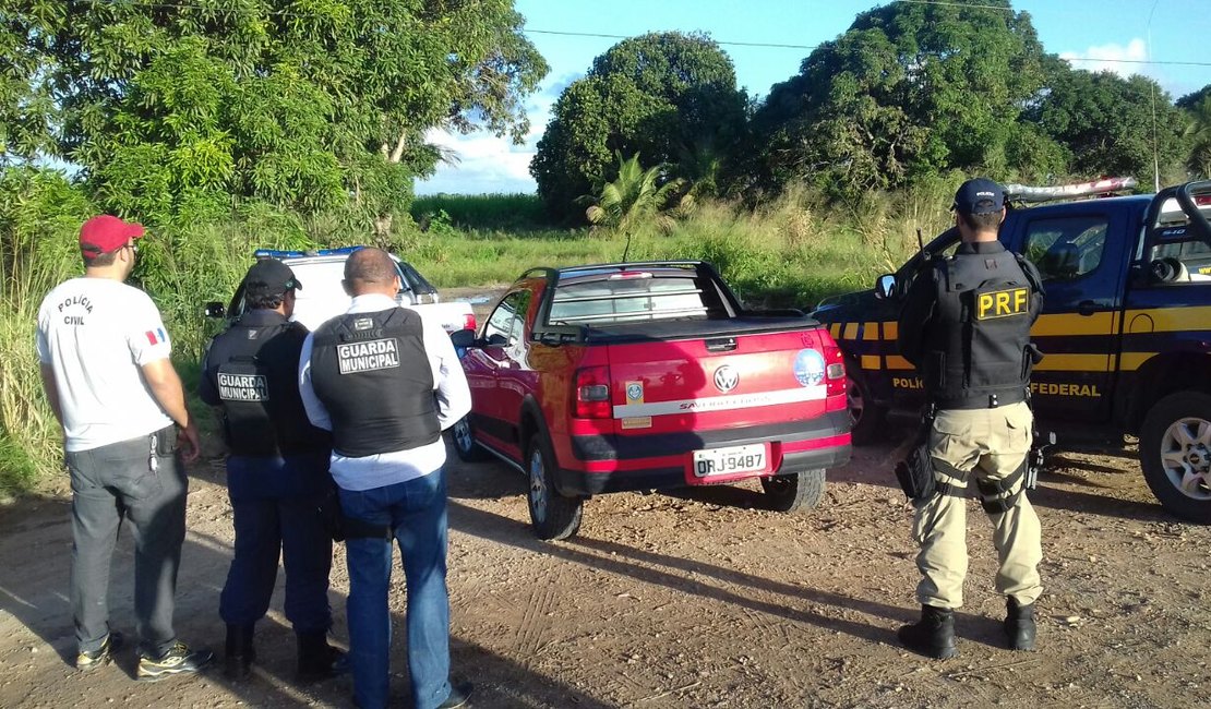 PRF recupera veículo meia hora após o roubo, na BR 101, em Alagoas