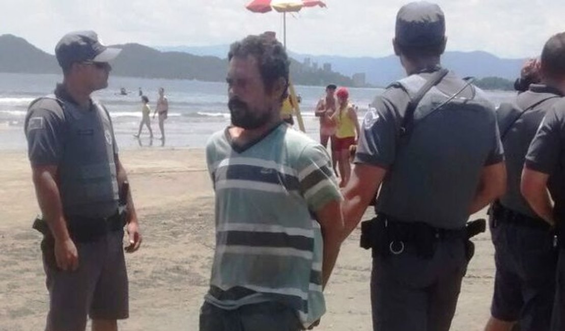 Guarda-vidas salva criança de 'tarado' em praia de SP