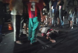 Acidente entre caminhão e motociclista deixa um ferido