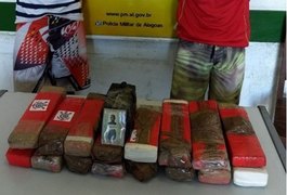 Operação prende dupla com mais de 16 Kg de maconha