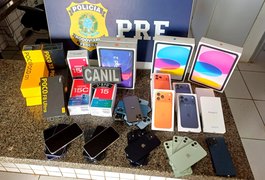 Operação na BR-101 apreende carga de eletrônicos sem nota fiscal em São Sebastião