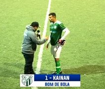 Goleiro eleito melhor jogador em campo durante partida de campeonato troca nome da namorada em entrevista