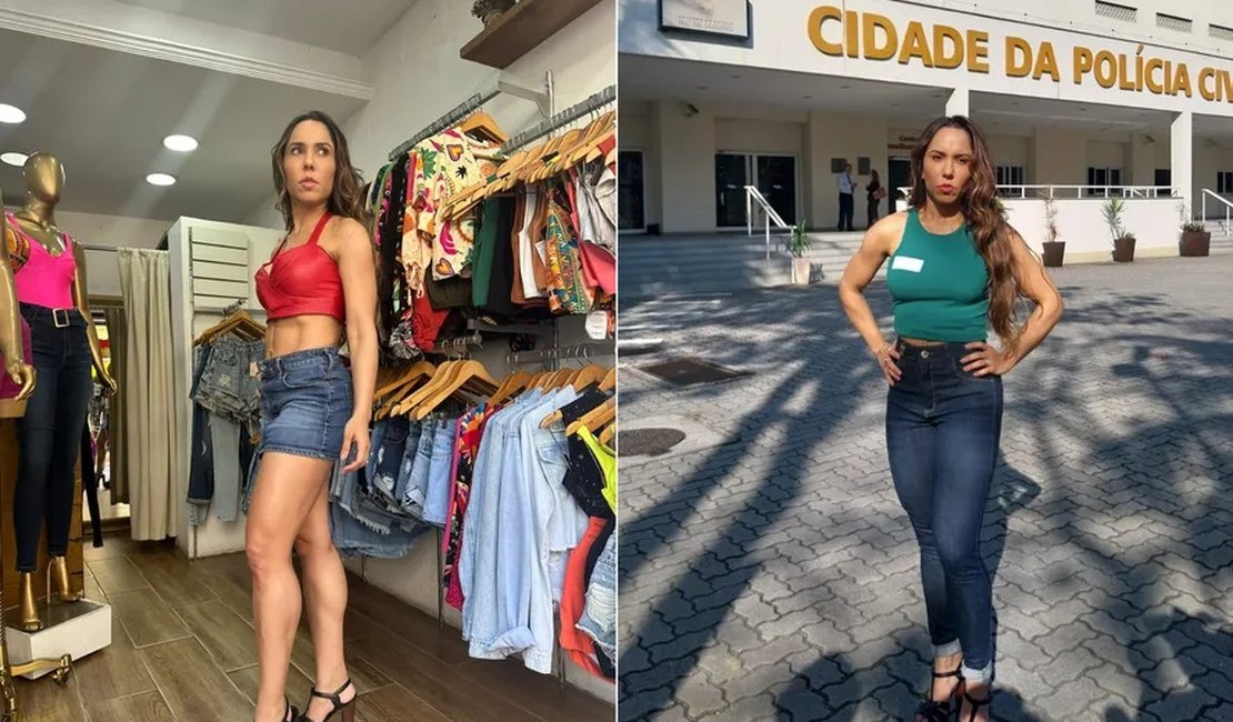 De top e minissaia, Mulher Melão é impedida de entrar na Cidade da Polícia na Zona Norte do Rio