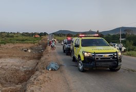 Vídeo. Mulher morre e esposo e filho ficam feridos em grave acidente, na AL-115, no Agreste alagoano