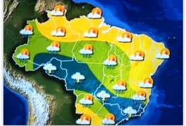 Tempo deve ser de variação de nebulosidade no fim de semana