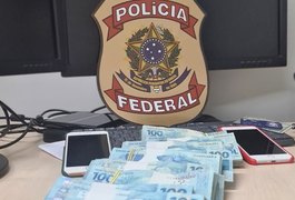 Ação da PF prende dupla após saque de R$ 141 mil em nome de filha inexistente, em Alagoas