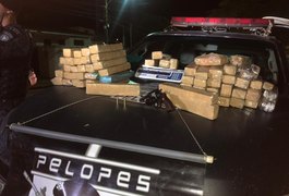 Polícia apreende 73 tabletes de maconha e prende suspeito de tráfico em Arapiraca