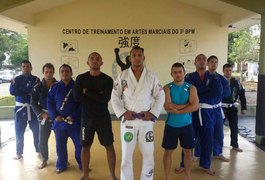 Equipe Ricardo Feitosa de Jiu-Jitsu comemora um ano de atuação no 3º BPM