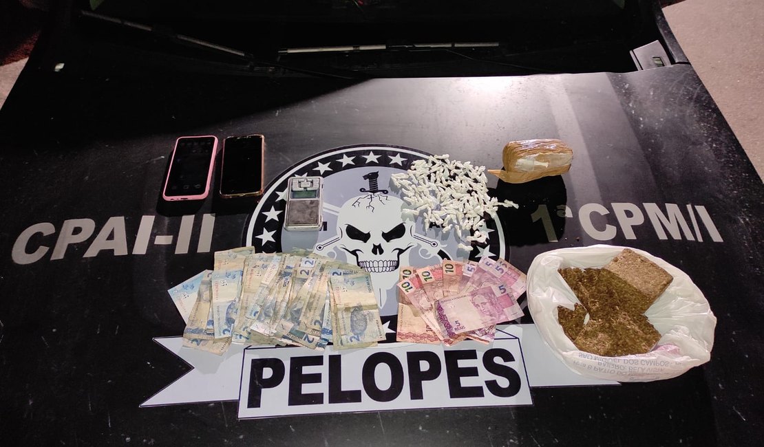 Duas mulheres são presas por tráfico de drogas em São Miguel dos Campos