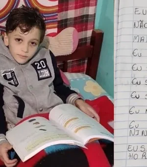 ‘Eu sou ruim, idiota, não presto’: polícia encontra caderno de menino morto pela mãe no RS