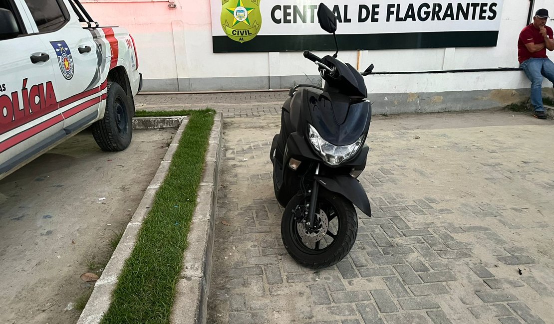Indivíduo preso pela Força Tática do 12 Bpm após furtar motocicleta na Cidade Universitária