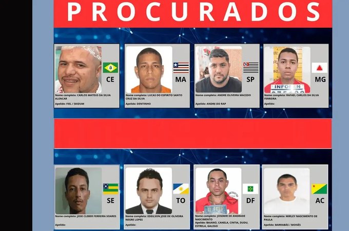 Ministério da Justiça lança site com foragidos mais procurados do país