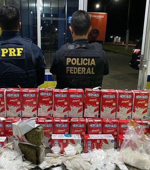 Mulher é presa com mais de 28 kg de drogas em ônibus de SP com destino a Maceió