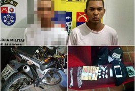 Jovens são detidos com maconha e dinheiro em São Miguel dos Campos