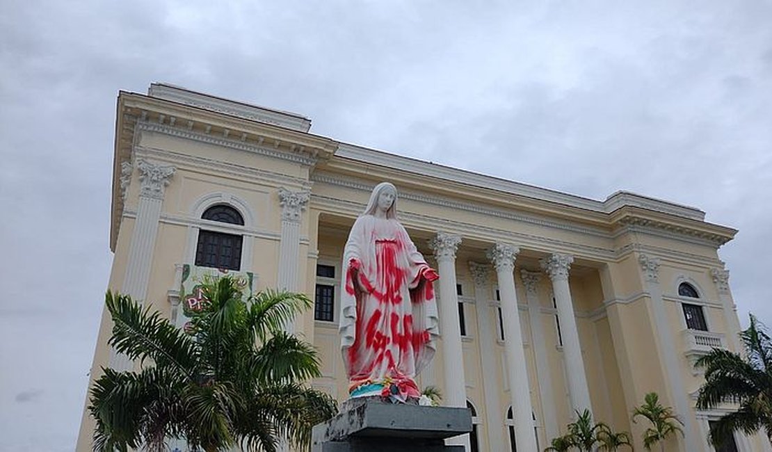 Imagem de Nossa Senhora de Fátima é alvo de vandalismo, no Jaraguá