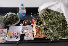 Homem é preso com materiais para fabricação de cigarros de maconha no Sertão de Alagoas