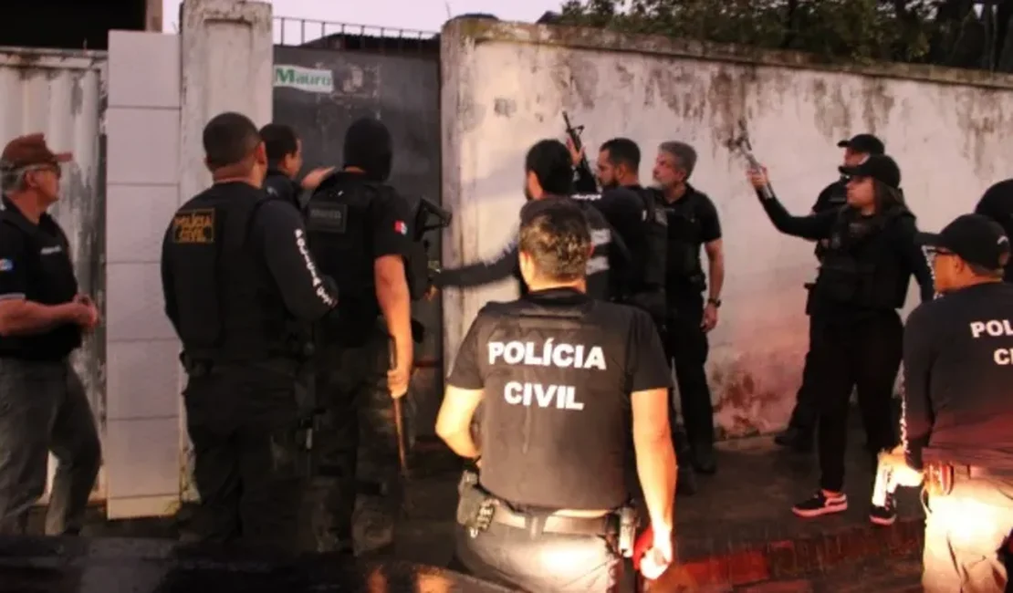 Operação da Polícia Civil cumpre 80 mandados em Maceió e outras cidades alagoanas