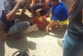 Motociclista fica ferido após colidir com van na AL-115