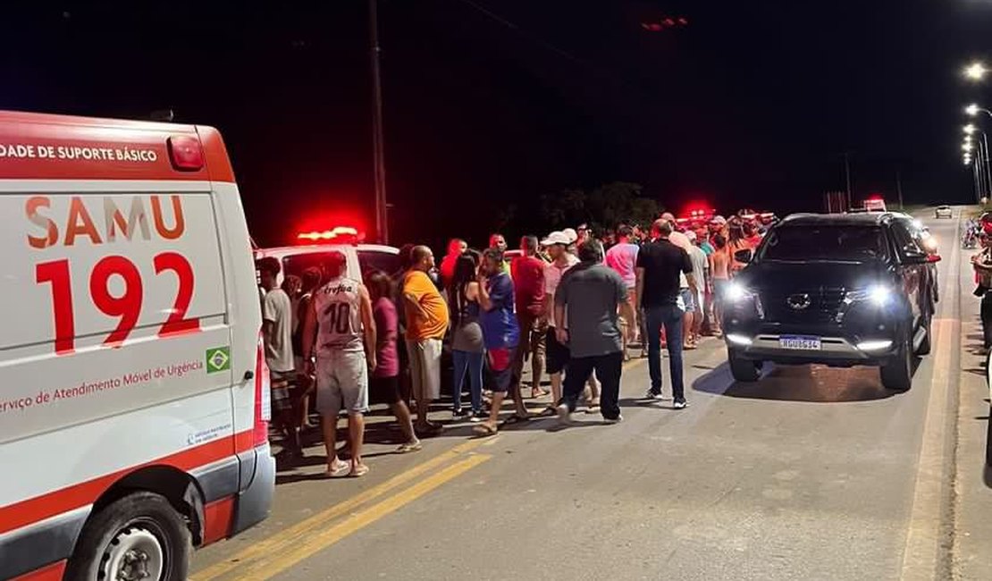 Acidente entre carro e motocicleta deixa dois mortos e um ferido em Colônia Leopoldina