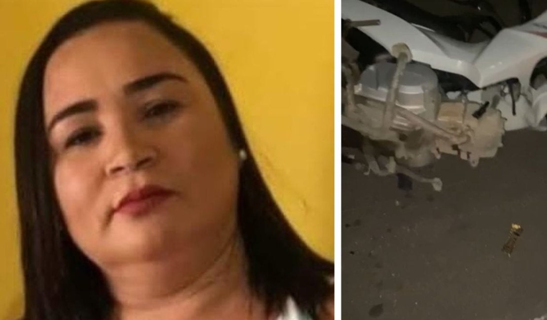 Colisão entre moto e bois soltos na estrada deixa mulher morta e outra ferida na AL-220