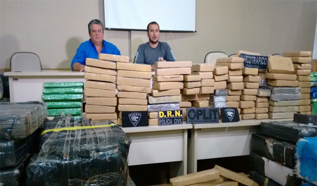 Polícia Civil apreende mais de 1 tonelada de maconha