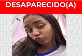 Adolescente de 13 anos está desaparecida em Maceió e família está desesperada por informações