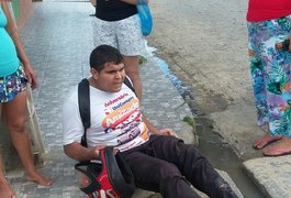 Motociclista fica ferido em acidente de trânsito no bairro Santa Esmeralda em Arapiraca