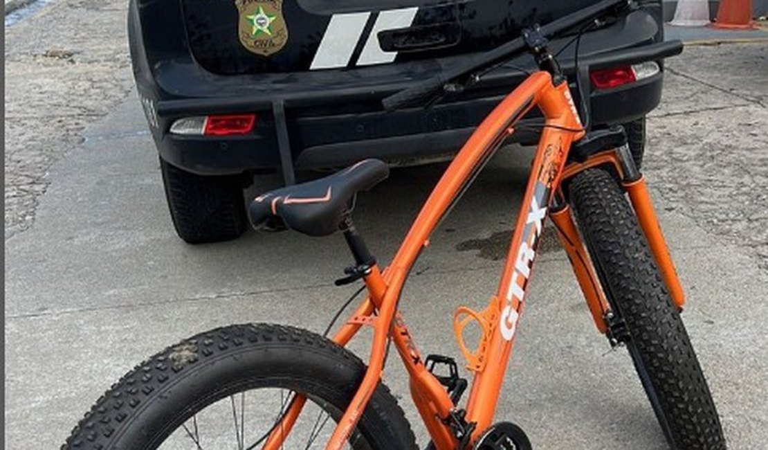 Criminoso é preso após roubar bicicleta de R$ 3 mil e tentar vendê-la nas redes sociais, em Alagoas