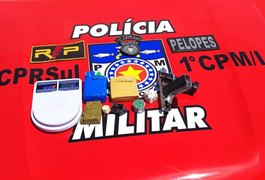 Ações da PM apreendem três armas de fogo e 1,3 kg de drogas no interior de AL