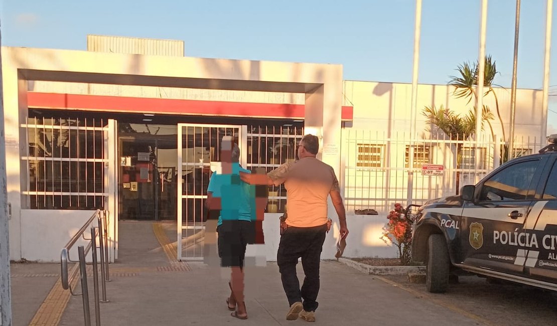 Em Teotônio Vilela, Polícia Civil prende idoso acusado de estuprar neta de 9 anos