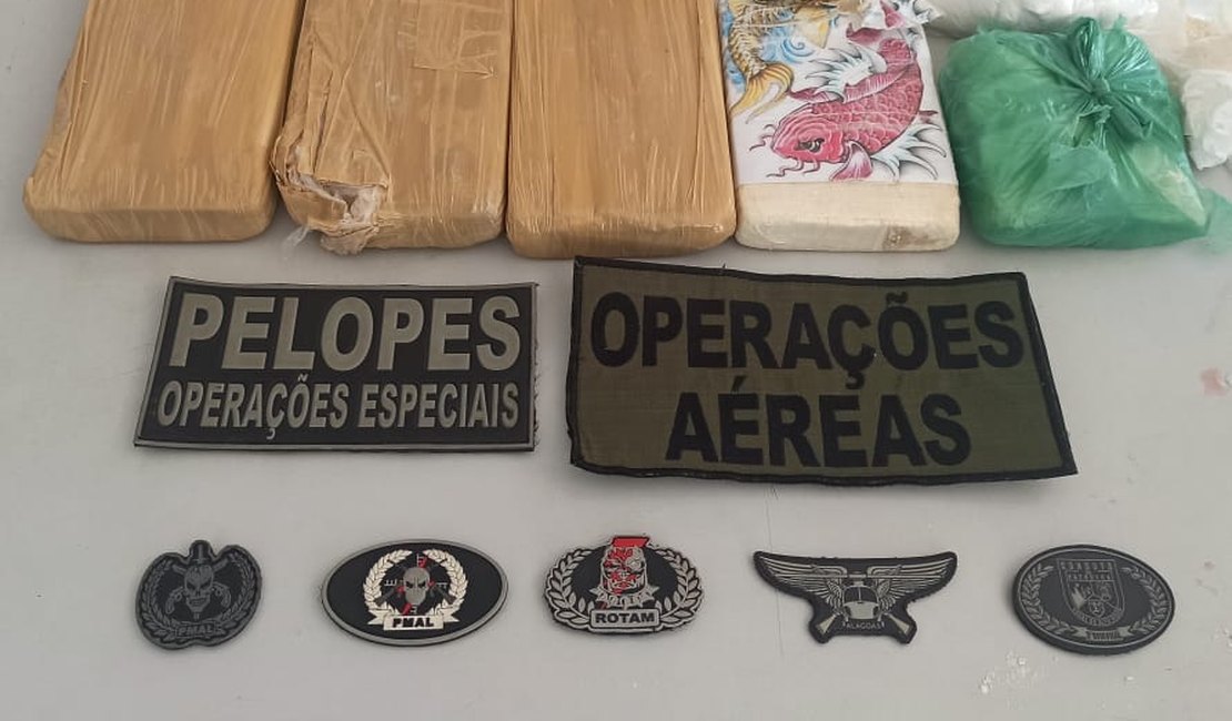 Homem é preso com mais de 4 quilos de cocaína, em Arapiraca