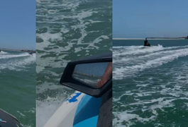 Imagens mostram perseguição com jet-skis e suposto tiro, em Alagoas