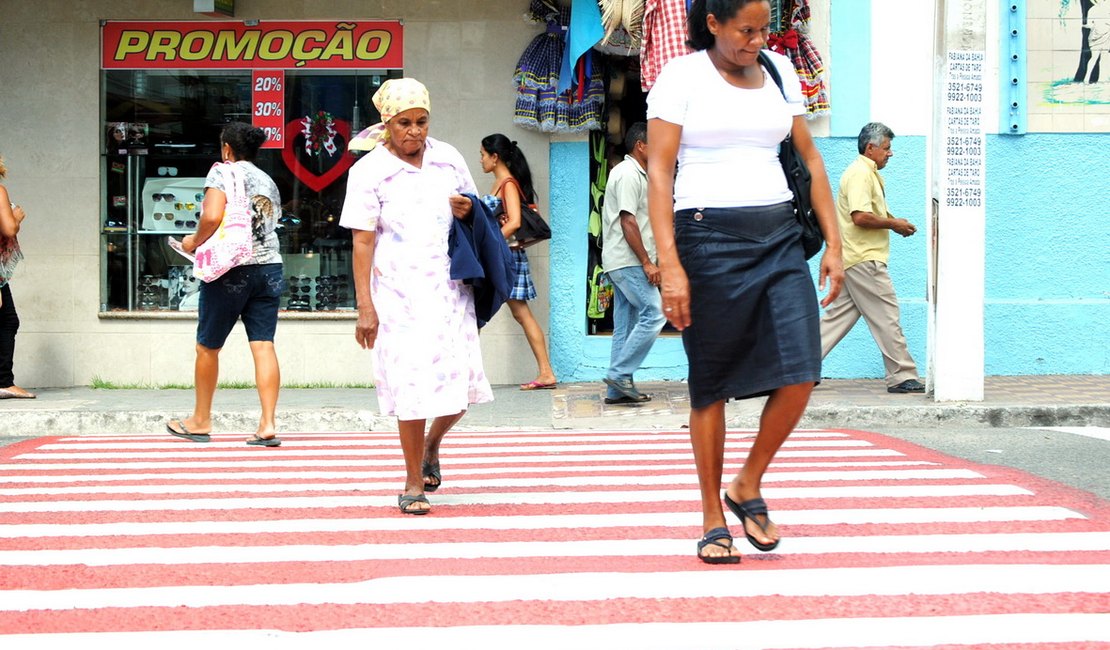 Novas faixas de pedestre em Arapiraca