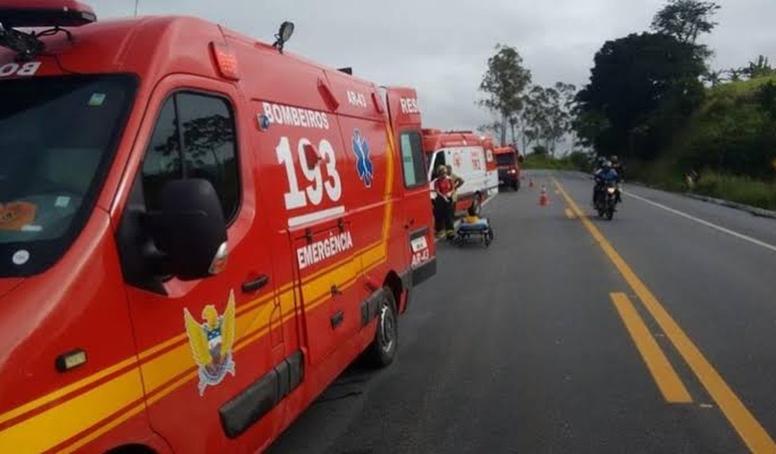 Mulher fica ferida após ser atropelada no interior de Alagoas