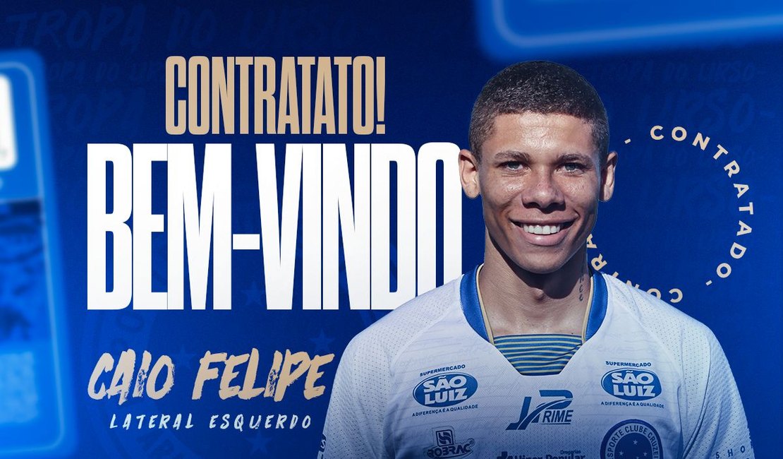 Cruzeiro de Arapiraca anuncia contratação do lateral-esquerdo Caio Felipe