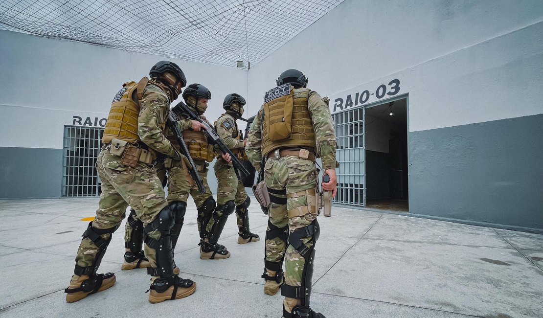 SENAPPEN realiza segunda fase da maior operação para combater a comunicação ilícita nos presídios, em AL
