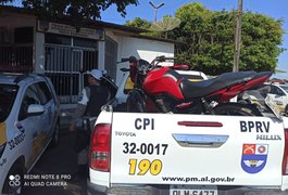 Denúncia anônima leva BPRv a recuperar uma moto roubada na AL 220 em Arapiraca