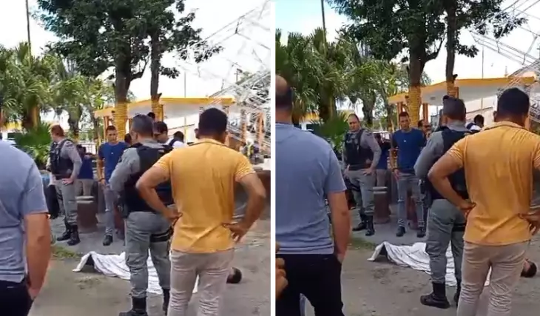 Homem morre após agressão durante discussão em praça de Matriz de Camaragibe; suspeito é preso em flagrante