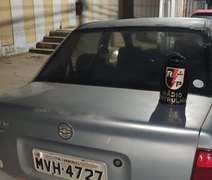 Minutos após o roubo, carro é recuperado pela polícia em Arapiraca