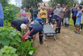 Condutor de veículo perde o controle e cai em ribanceira ao lado de viaduto, em Arapiraca