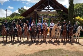 3º BPM realiza 1º cavalgada em comemoração aos 5 anos do Pelotão Montado de Arapiraca