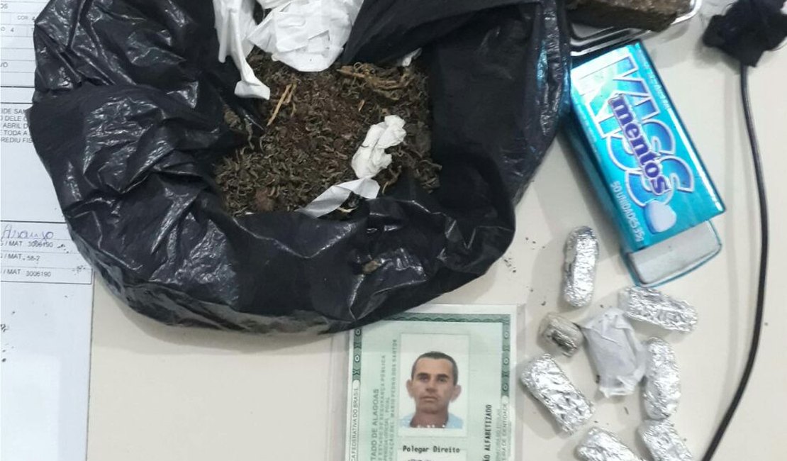Operação policial estoura boca de fumo e prende traficante em Craíbas