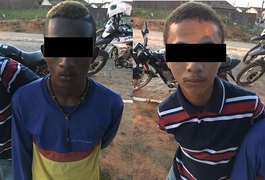 Menores são apreendidos com motocicleta roubada em Arapiraca