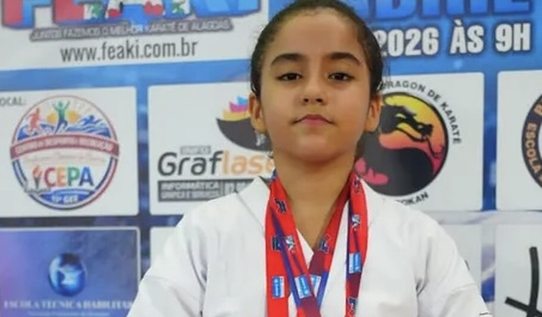 Jovem carateca de Arapiraca conquista tetracampeonato na Copa Alagoana de Karatê