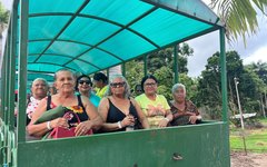 Idosos de Traipu vivenciam dia de lazer e integração em passeio promovido pela Assistência Social